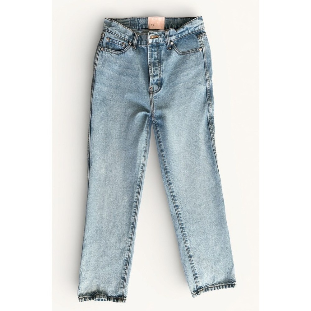 Revice Denim Straight Leg Jeans Womens 29 Light Wash Button Fly Y2K